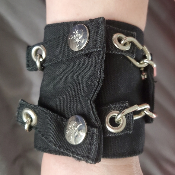 RARE Y2K Tripp NYC Chain & Spike Cuff Bracelet - Picture 4 of 4